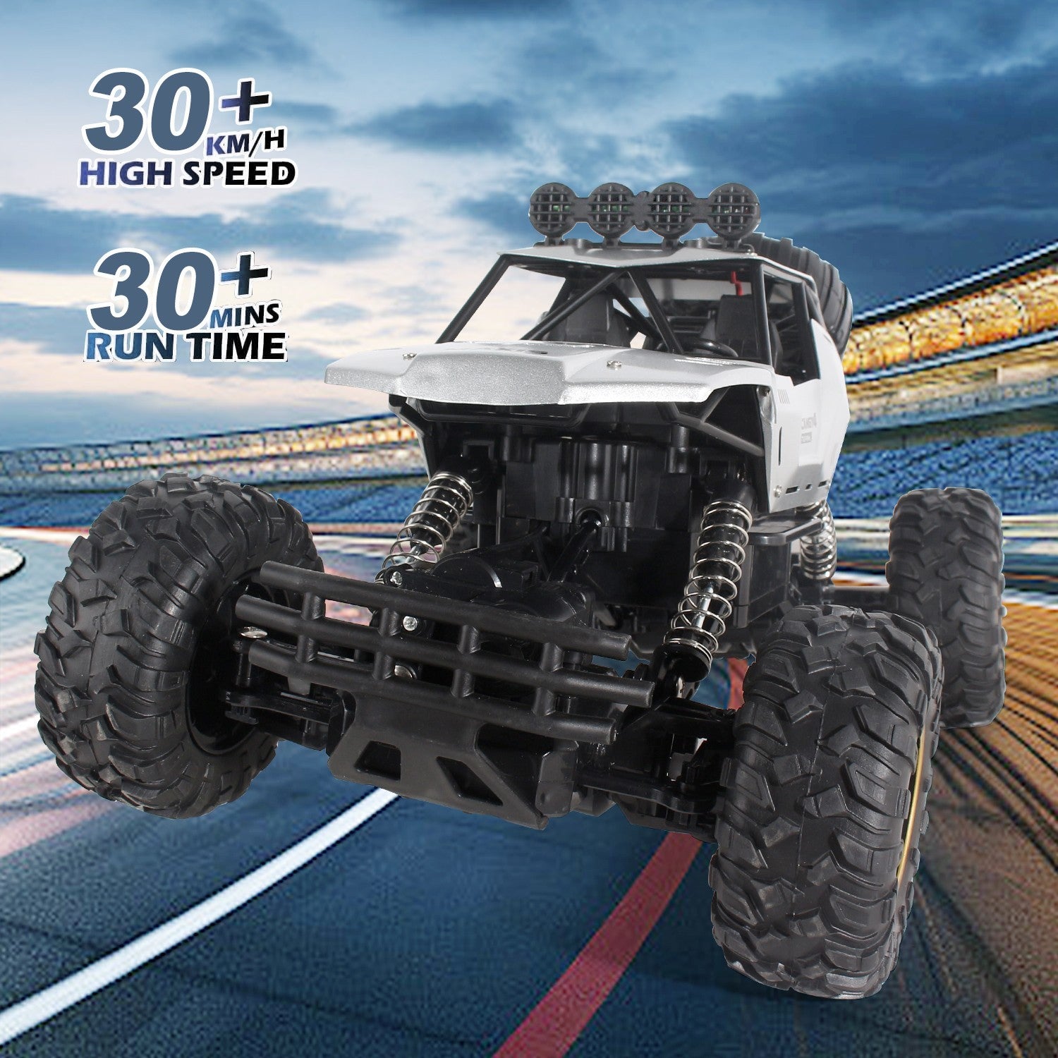 Big Wheel RC Monster Truck - XL Size, 4WD, Fun Kids Electric Toy