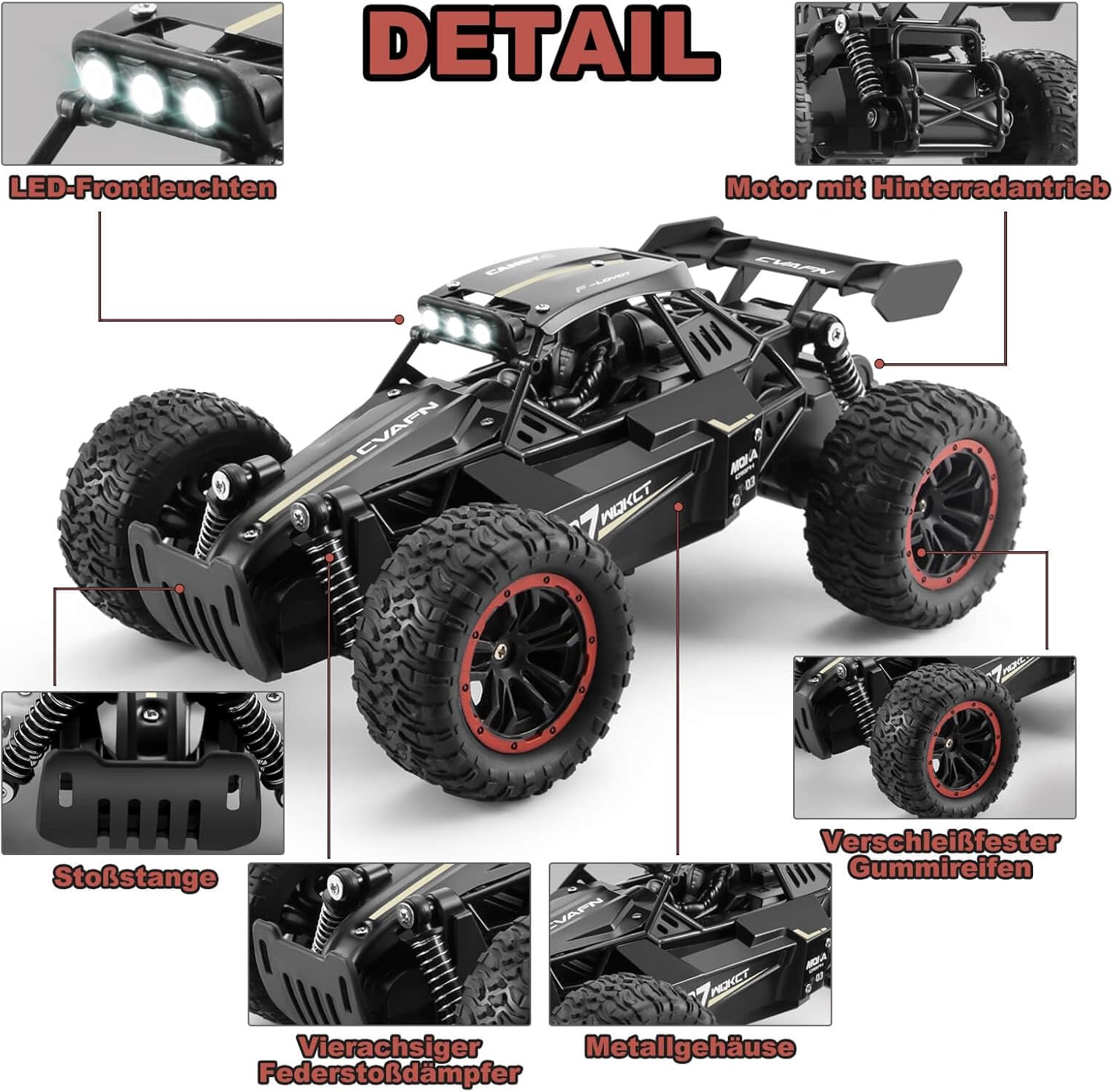4DRC Remote Control Car 2.4Ghz Remote Control Truck,Kids Toy Gift