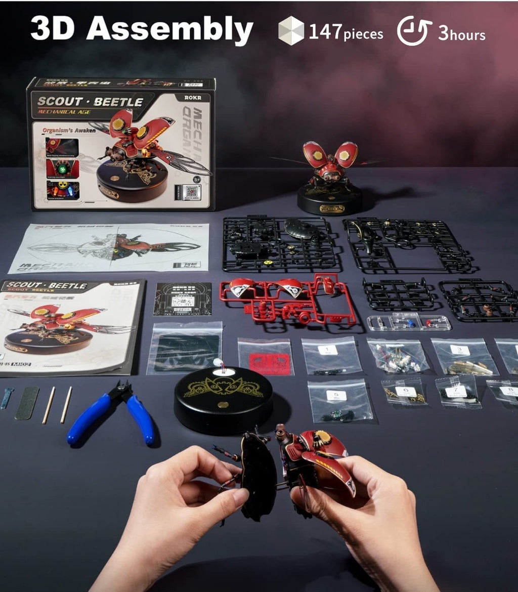 Rokr Scout Beetle Metal 3D Puzzles Games