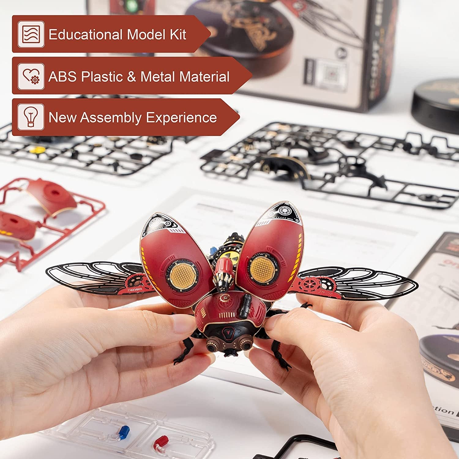 Rokr Scout Beetle Metal 3D Puzzles Games