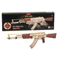 Wooden Rifle Puzzle - 3D Mechanical Model Building Kit