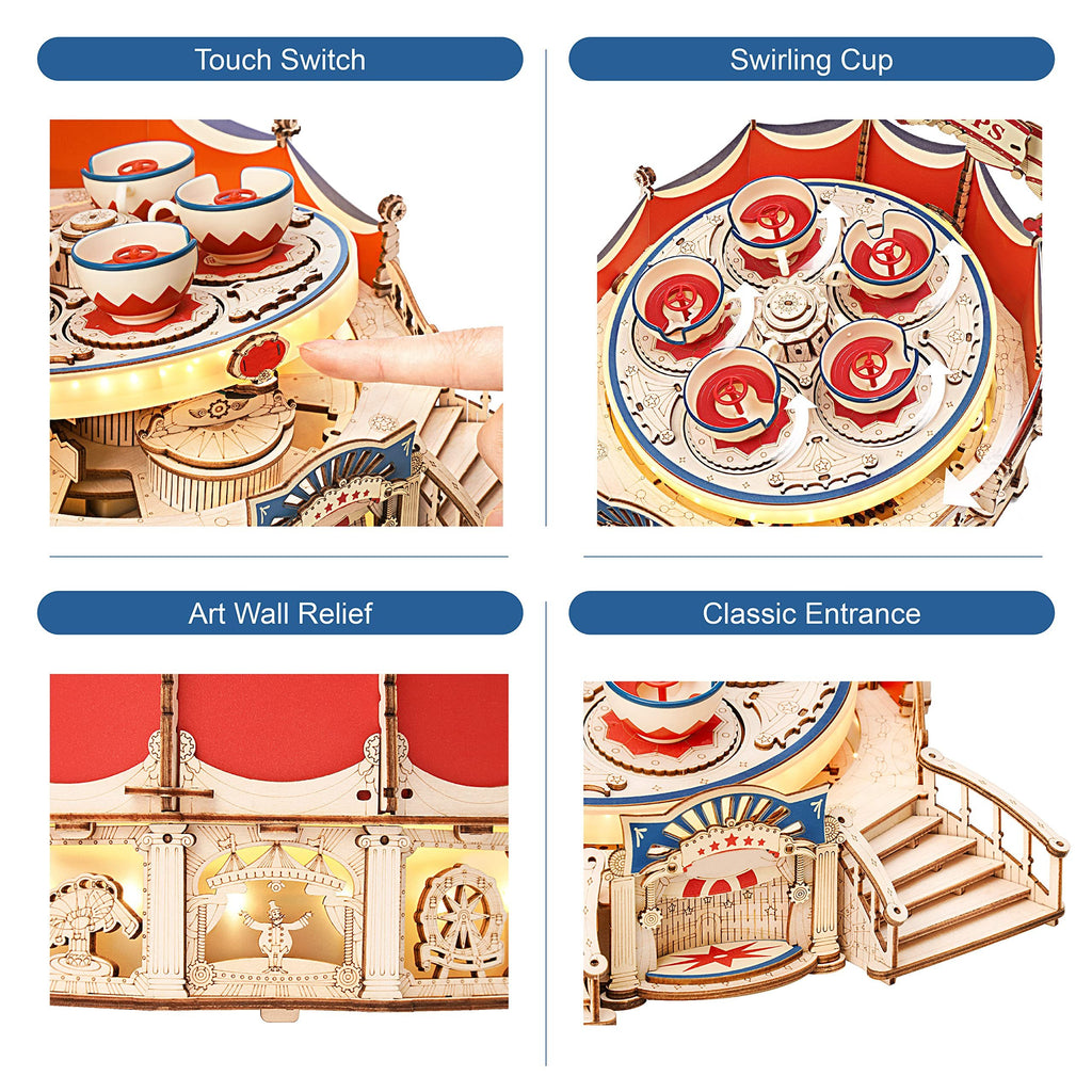 RokrTilt-A-Whirl DIY Music Box Amusement Park