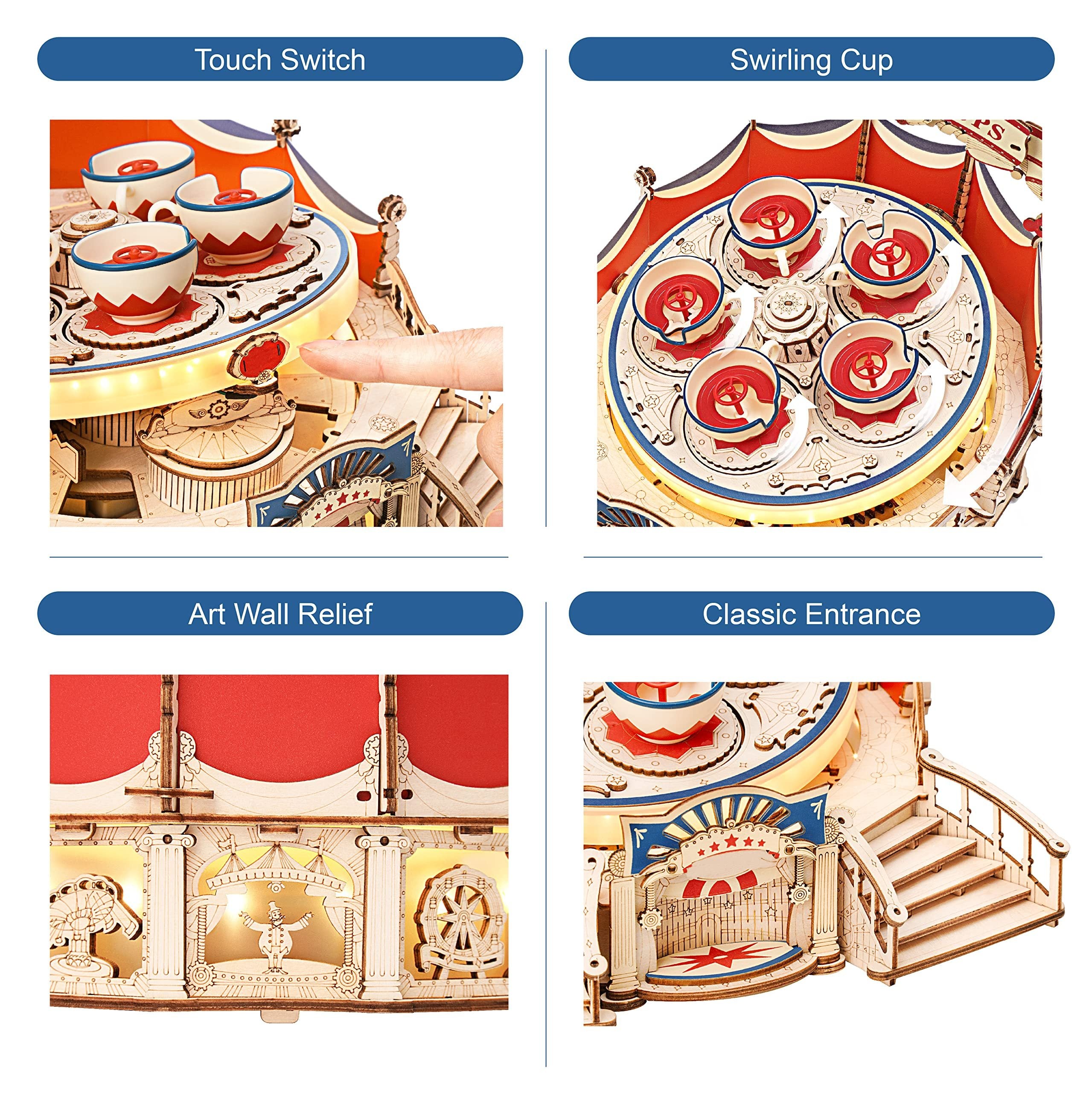 RokrTilt-A-Whirl DIY Music Box Amusement Park