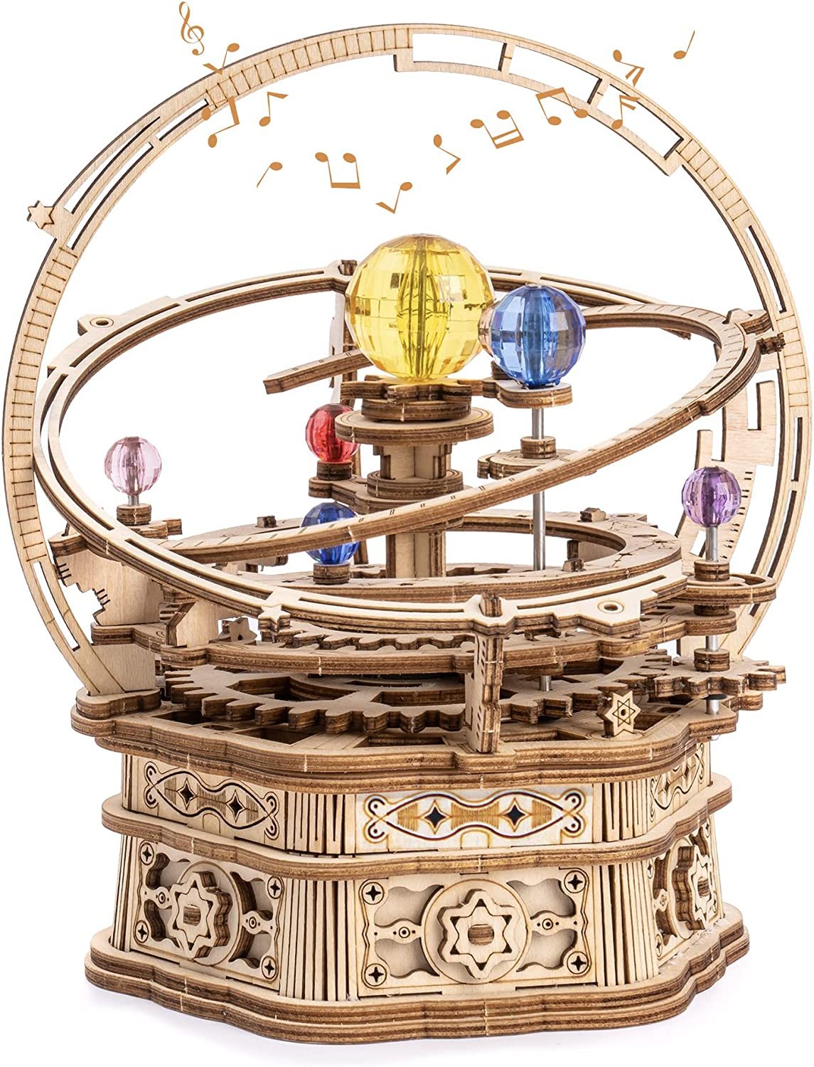 Rotating Starry Night Mechanical Wooden Puzzle