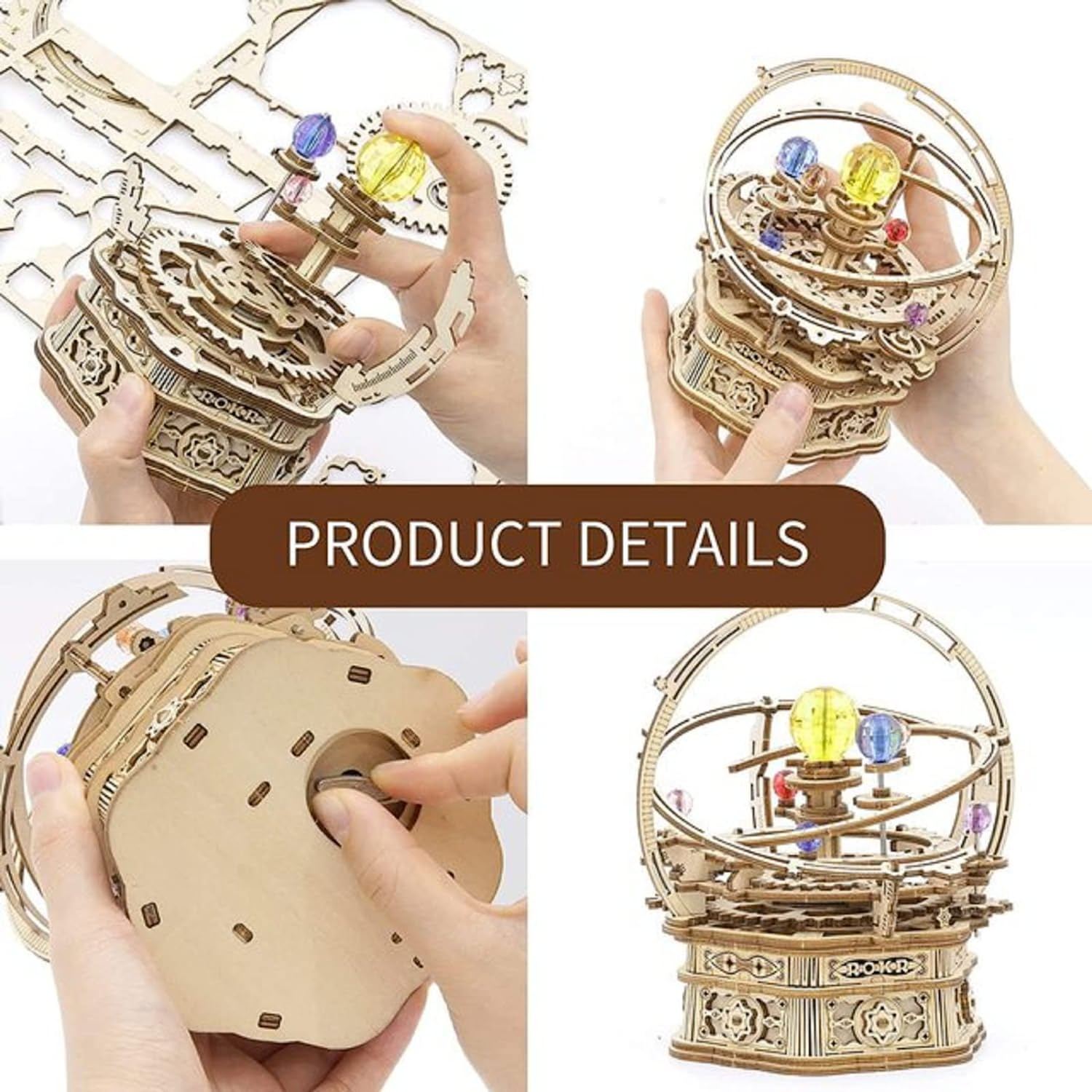 Rotating Starry Night Mechanical Wooden Puzzle