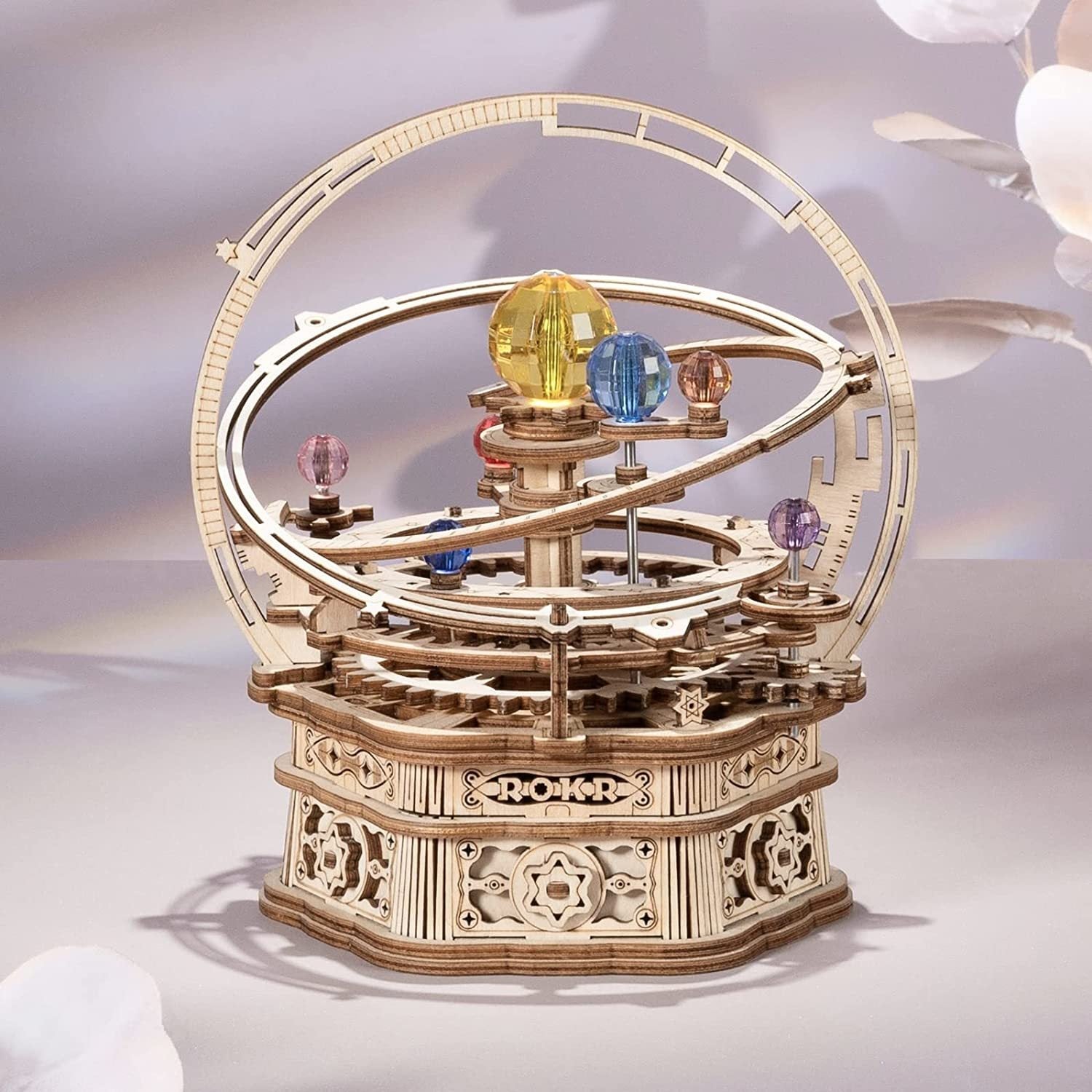 Rotating Starry Night Mechanical Wooden Puzzle