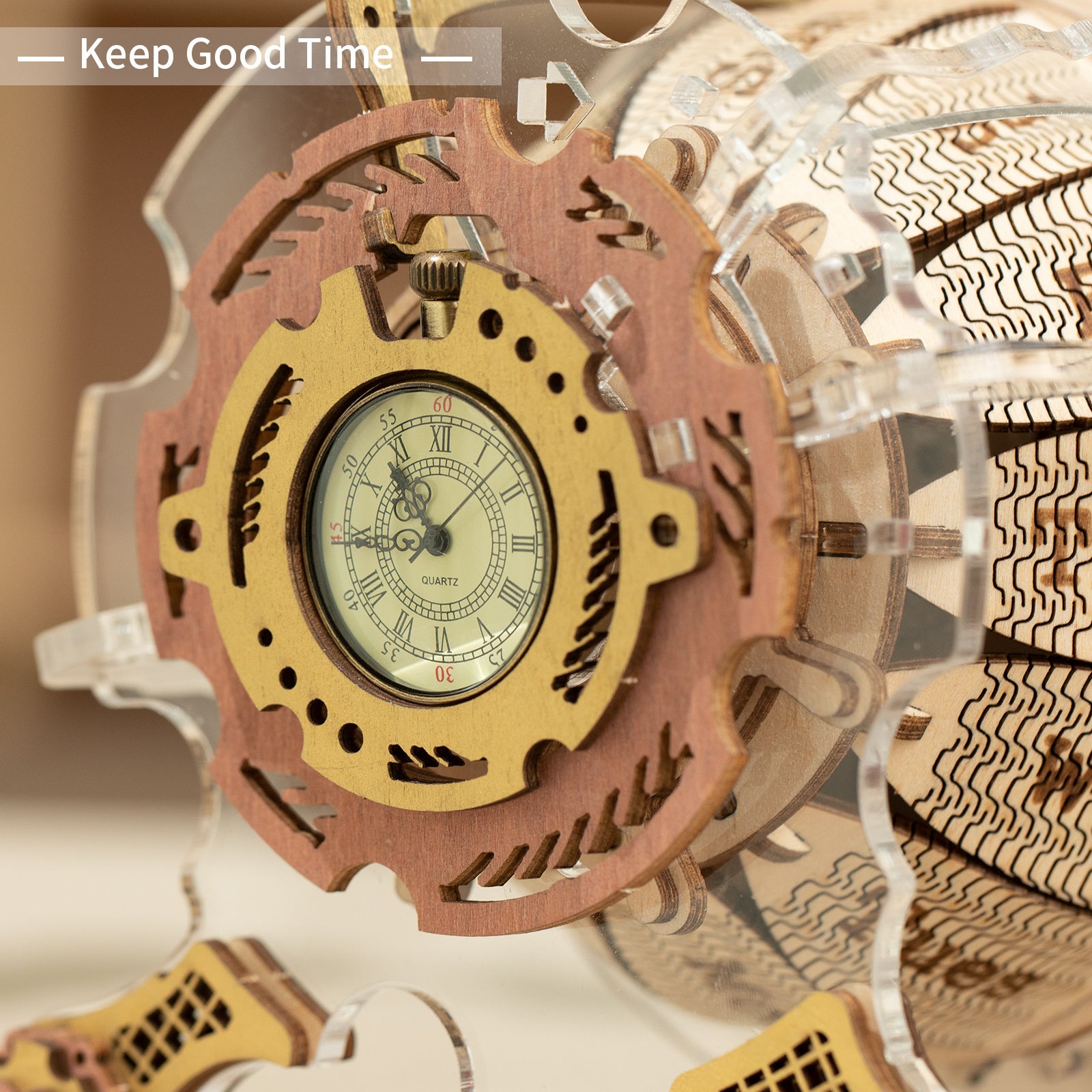 Zodiac Wall Clock 3D Wooden Puzzle