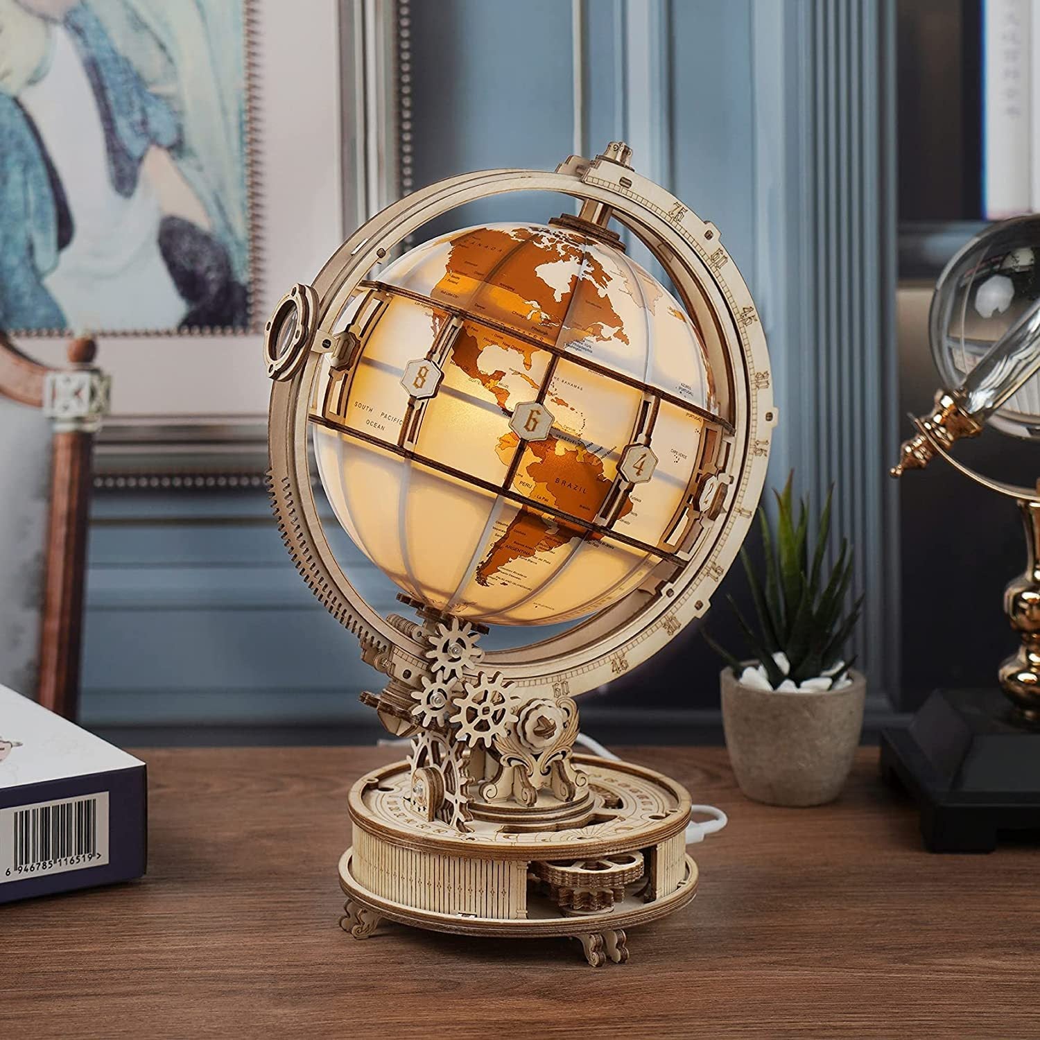 Rokr Luminous Globe 3D Wooden Toy