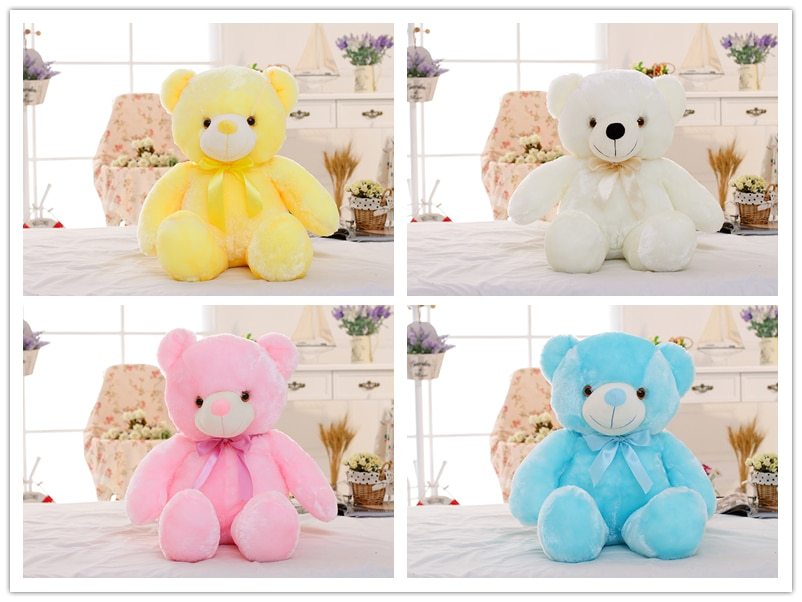 Creative Light Up LED Teddy Bear Stuffed Animals Plush