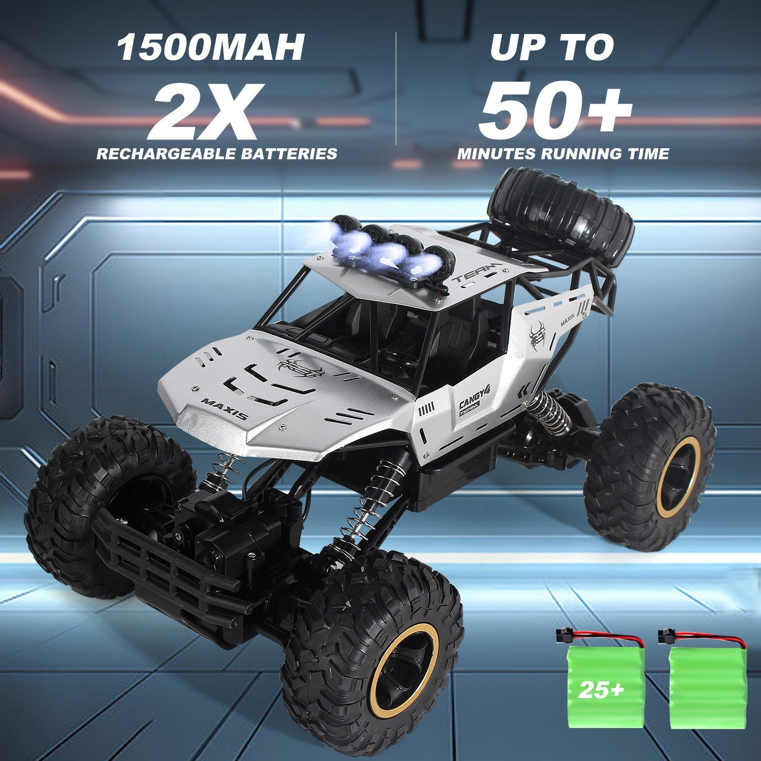 Big Wheel RC Monster Truck - XL Size, 4WD, Fun Kids Electric Toy