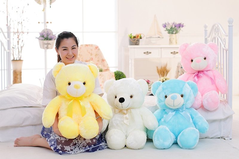 Creative Light Up LED Teddy Bear Stuffed Animals Plush