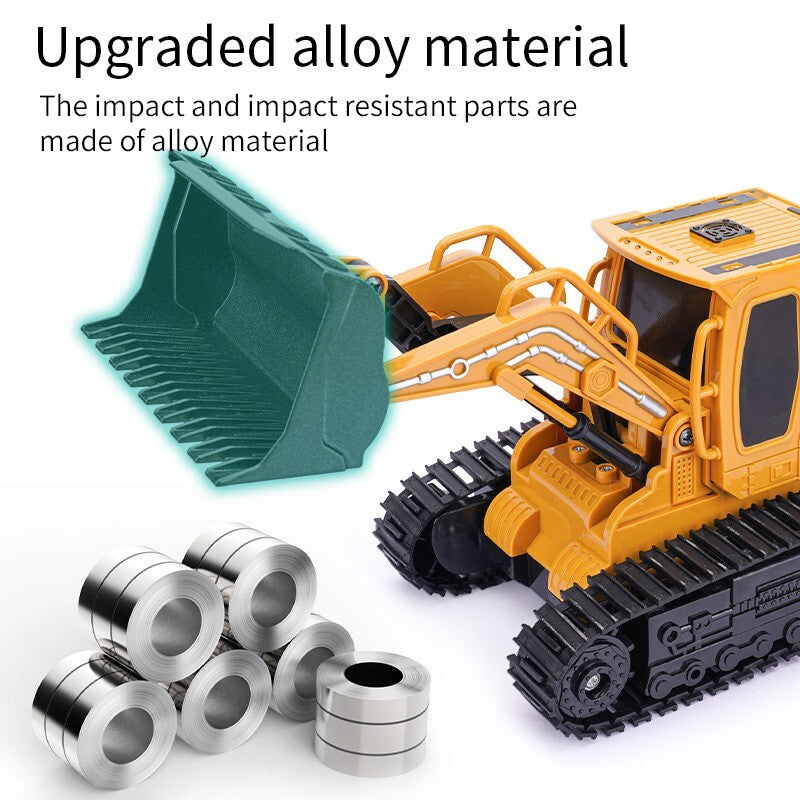 2025 Remote-controlled Engineering Vehicle Toy Bulldozer Excavator Kids Gifts