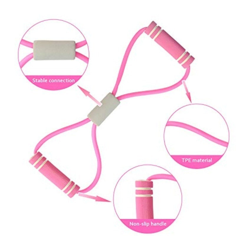 Multi-Function Tension Rope 6Tube Gym Fitness Foot Pedal Exerciser Pull Band