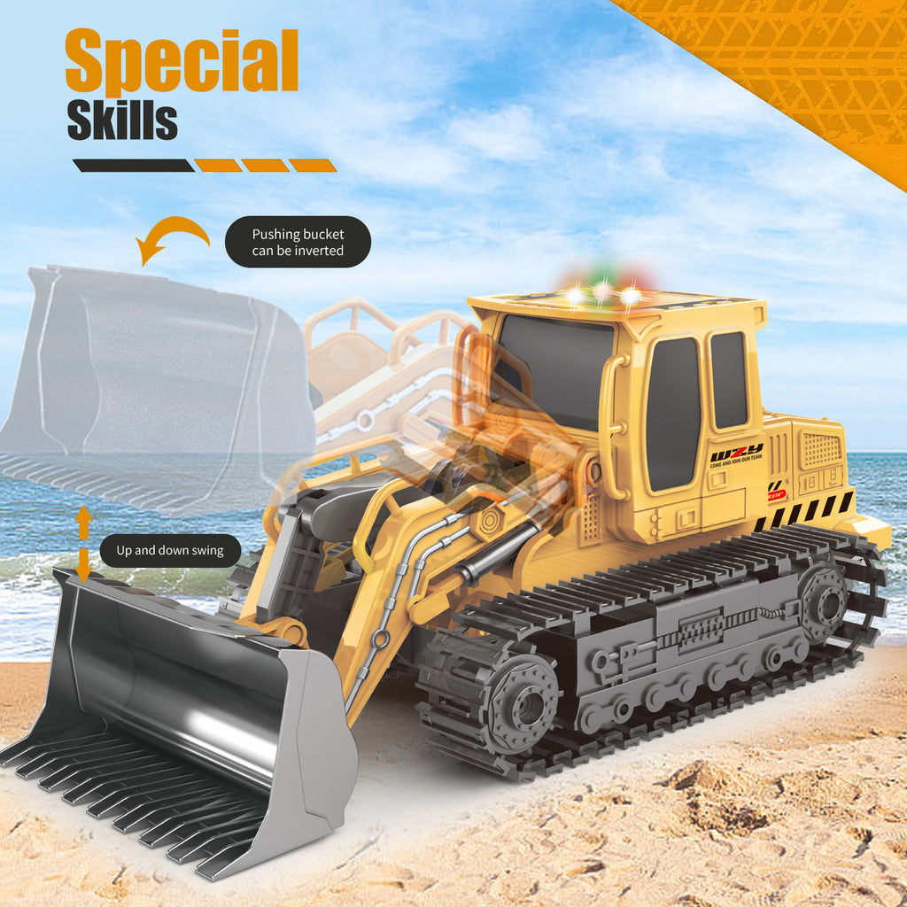 2025 Remote-controlled Engineering Vehicle Toy Bulldozer Excavator Kids Gifts