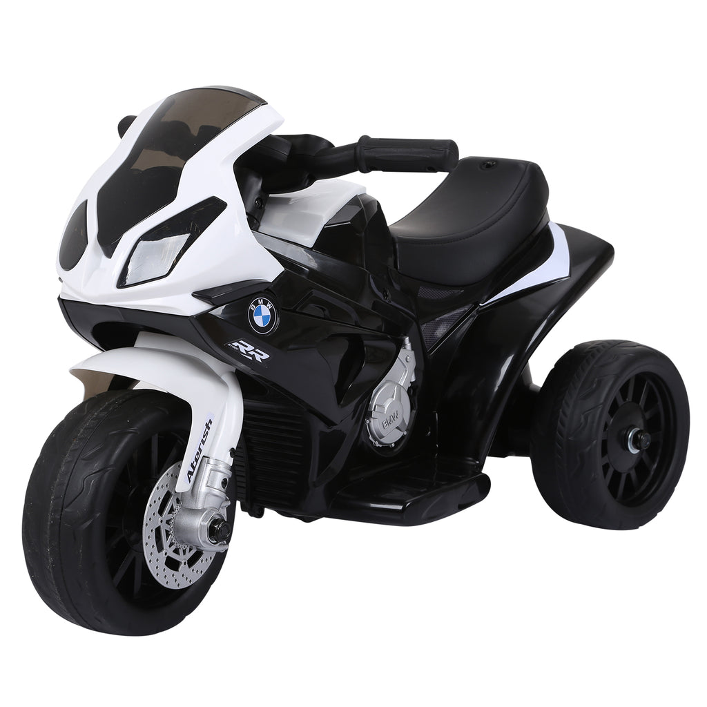 Electric Kids Ride On BMW Motorbike W/Headlights And Music, 6 V-Black