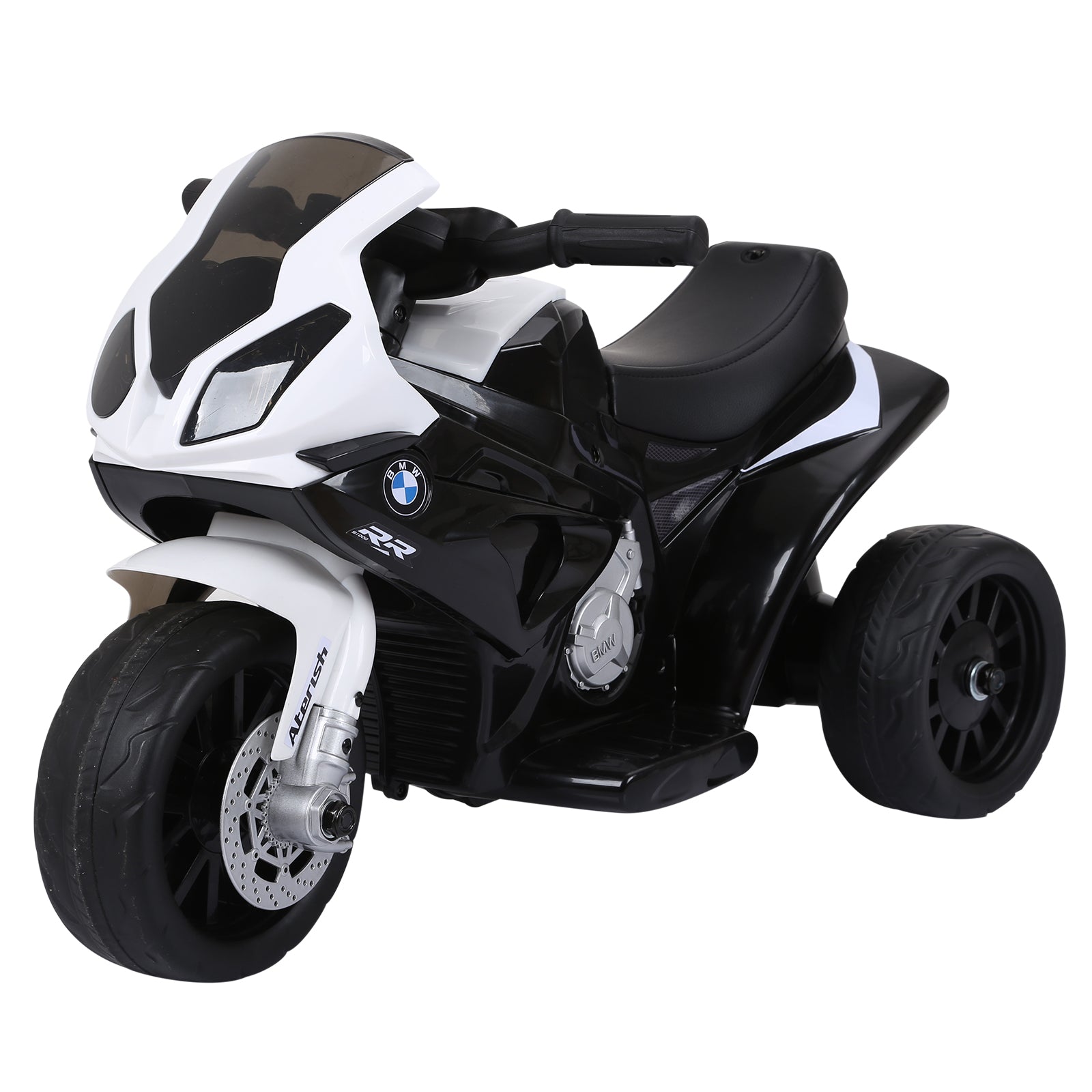 Electric Kids Ride On BMW Motorbike W/Headlights And Music, 6 V-Black