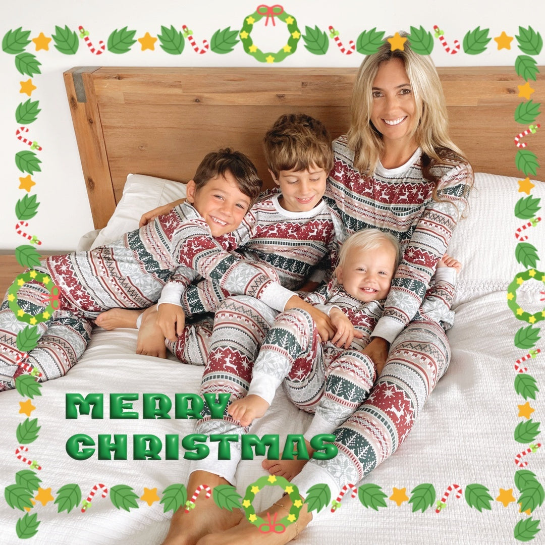 2025 Family Christmas Matching Pajamas Set Xmas Adult Kids Mother And Daughter Father Son Sleepwear Baby Family Look Outfits