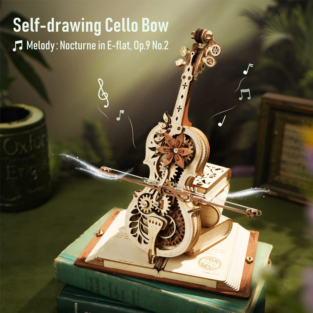 Magic Cello Mechanical Wooden Puzzle