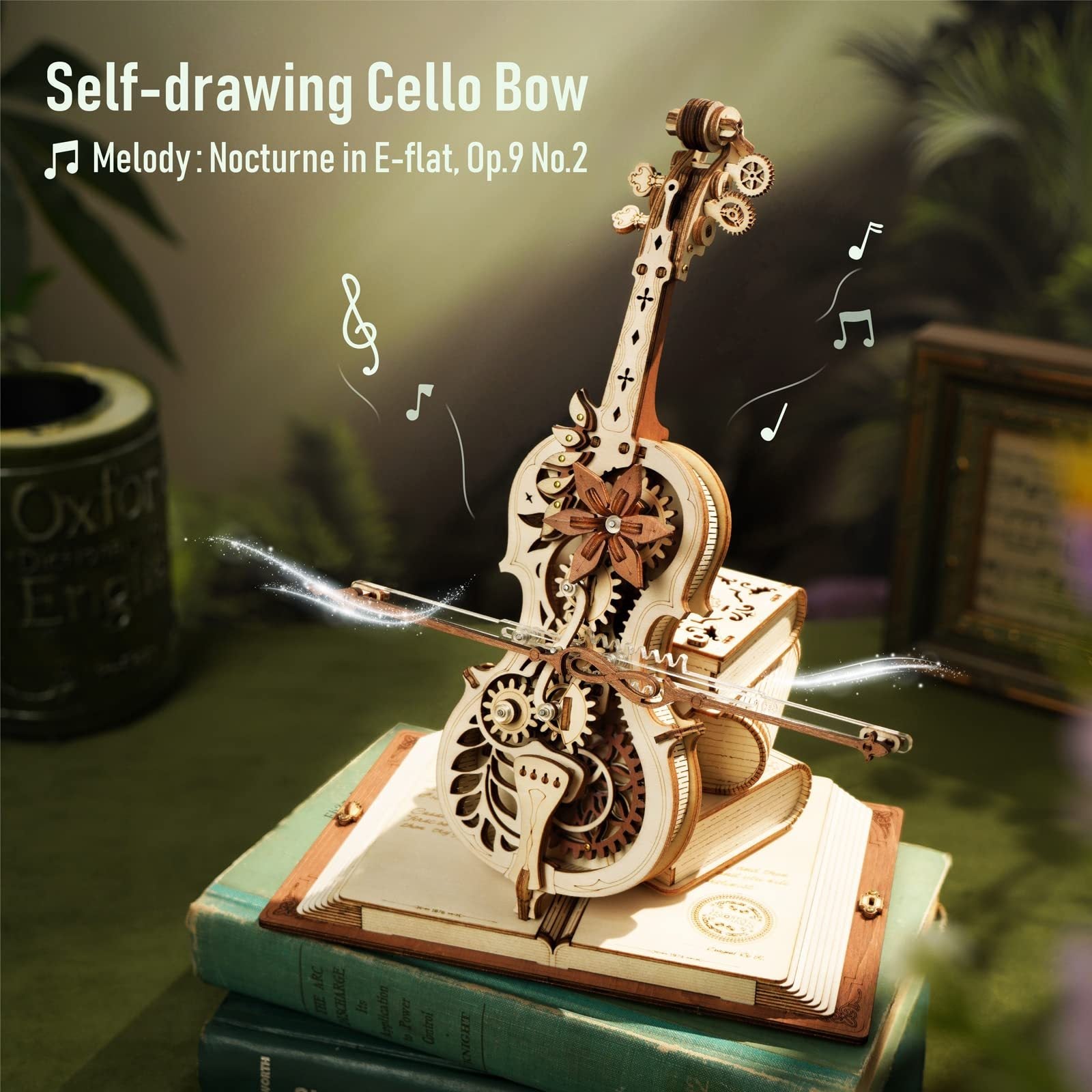 Magic Cello Mechanical Wooden Puzzle