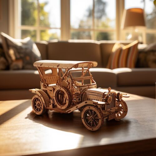Wooden Puzzle DIY Model Vintage Car