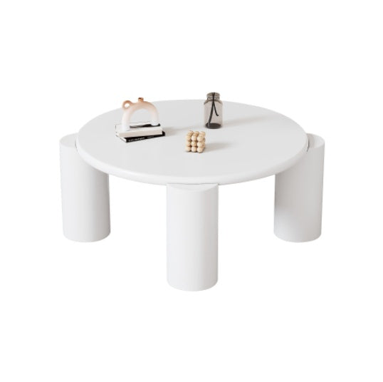 White Round Coffee Table