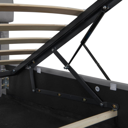Double Ottoman Bed Frame With Hydraulic Storage