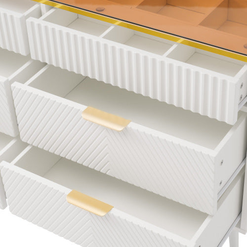 Sideboard Cabinet Dresser With 6 Drawers