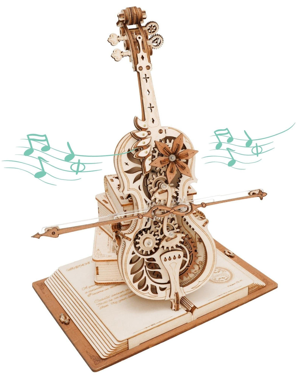 Magic Cello Mechanical Wooden Puzzle