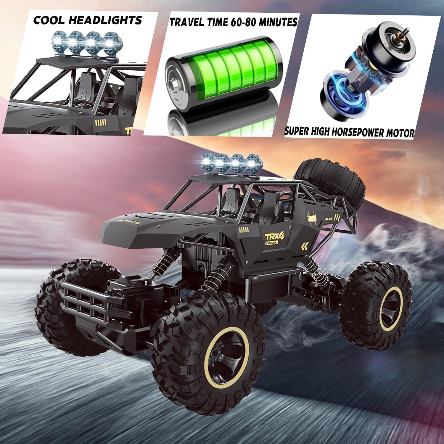 Rock Crawler Rechargeable Off Road Truck 4WD