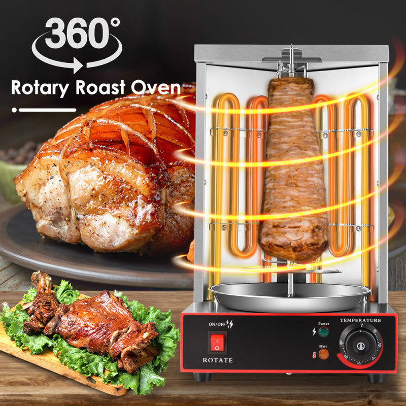 Commercial Electric Rotisserie BBQ Grill - Rotating Kebab Machine