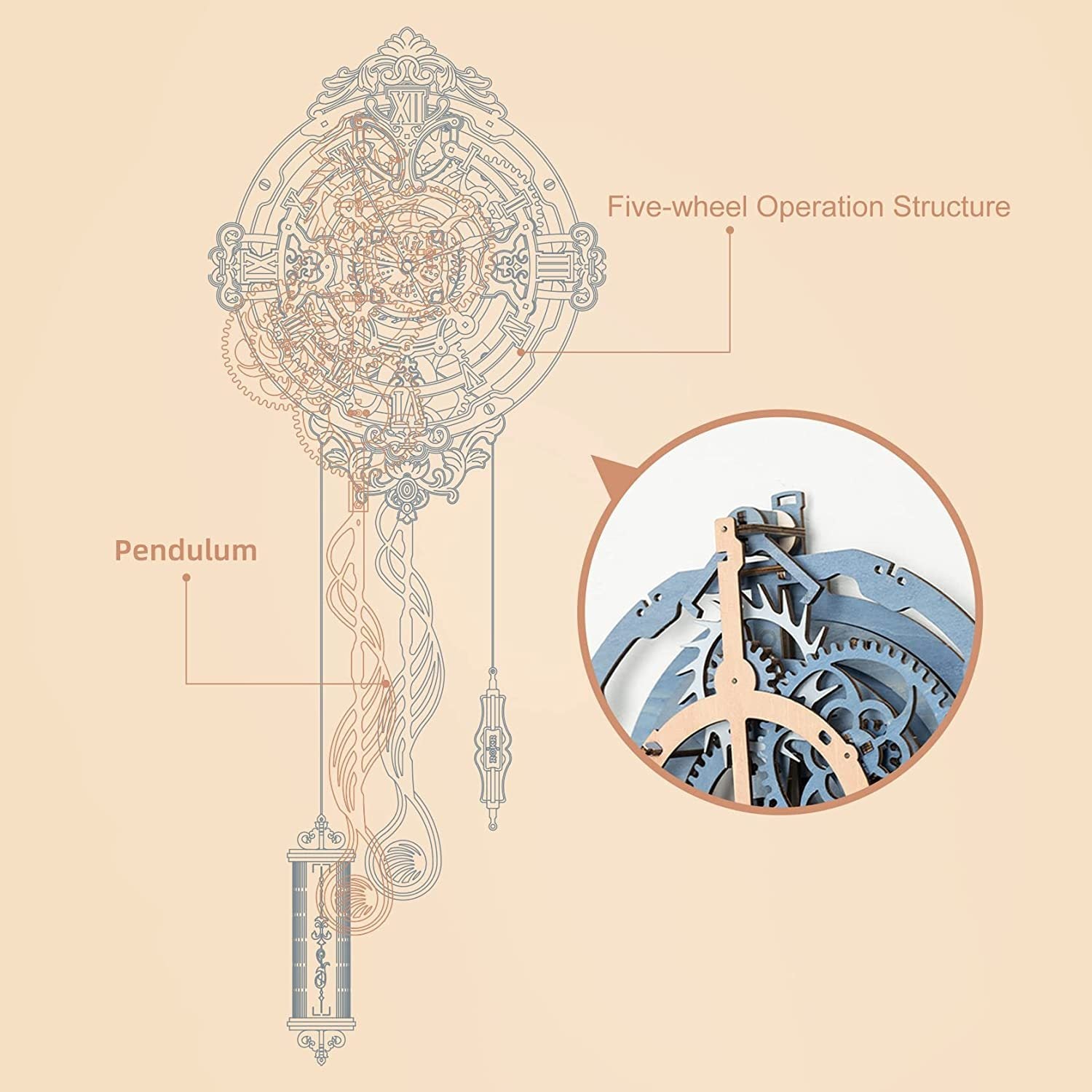 Wooden Puzzle Time Art