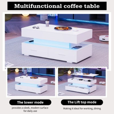 Hydraulic Lift Top Coffee Table