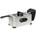 3 Litre Stainless Steel Deep Fat Fryer With Adjustable Temp, 60min Timer, Viewing Window And Safety Cut Out, 2000W