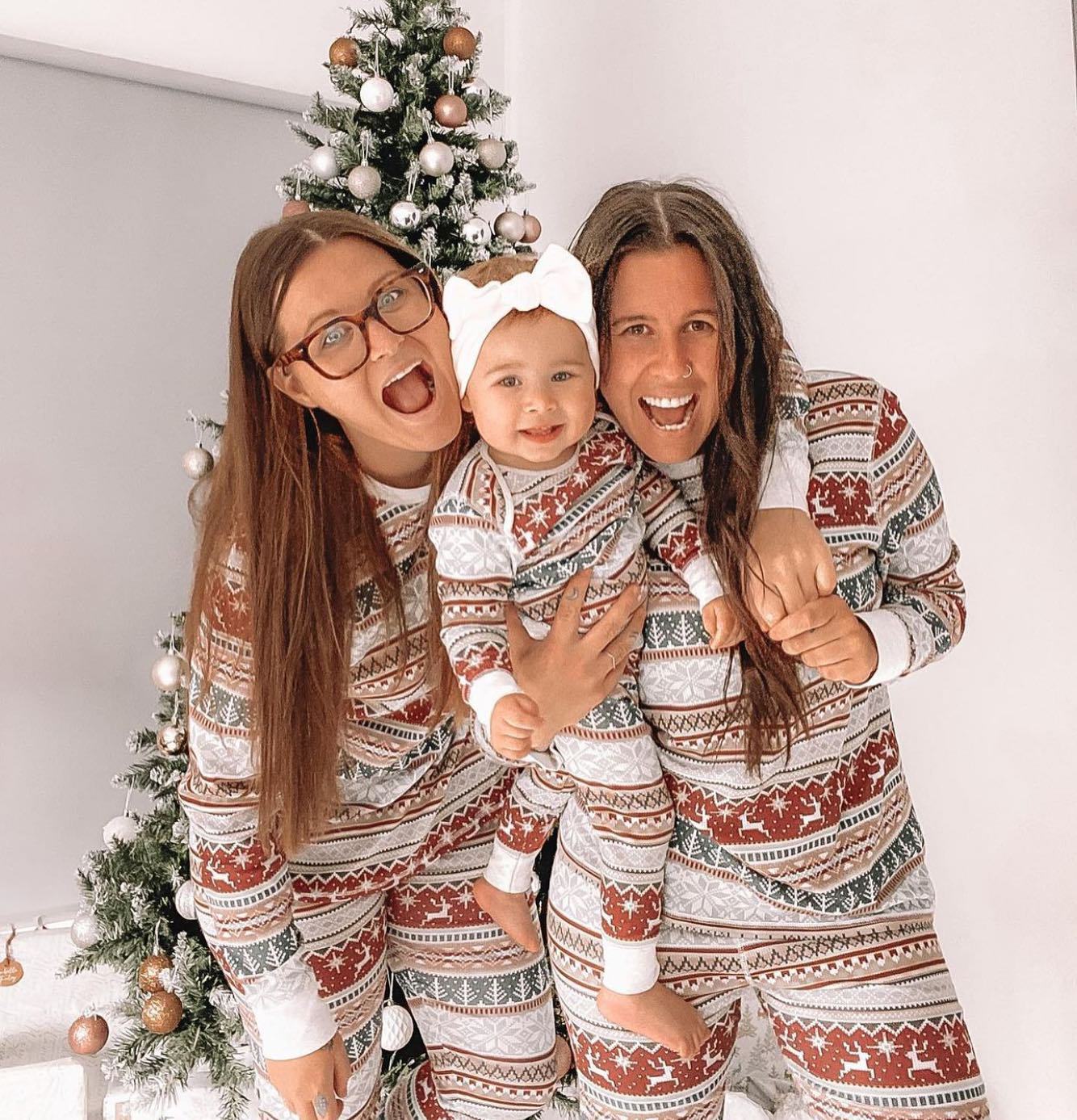 2025 Family Christmas Matching Pajamas Set Xmas Adult Kids Mother And Daughter Father Son Sleepwear Baby Family Look Outfits