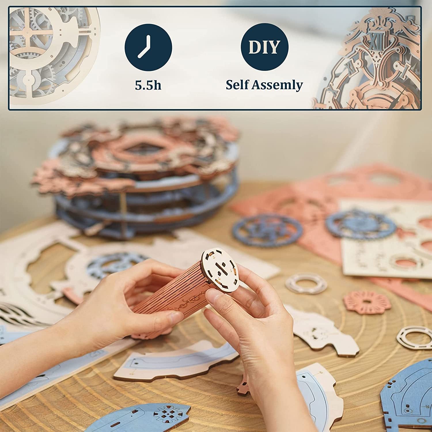 Wooden Puzzle Time Art