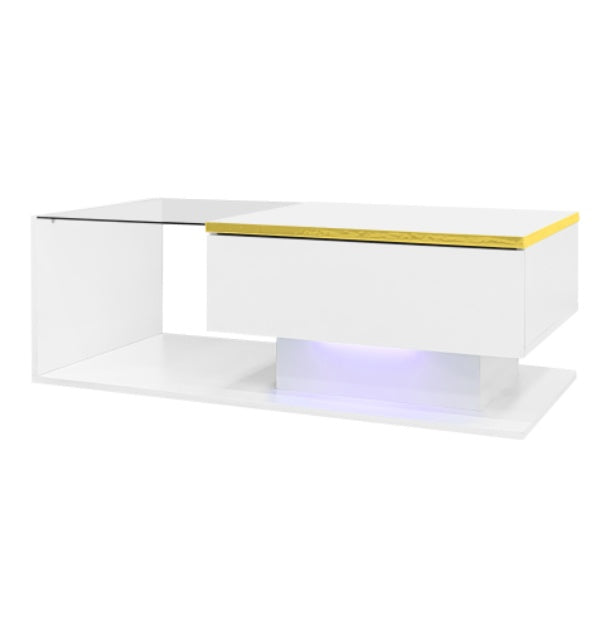 High-Gloss White Coffee table.