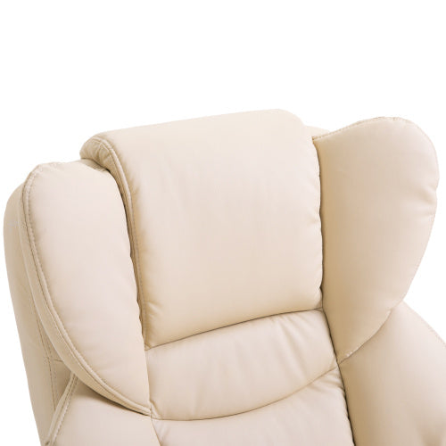 HOMCOM 360 Swivel Recliner Chair With Footstool